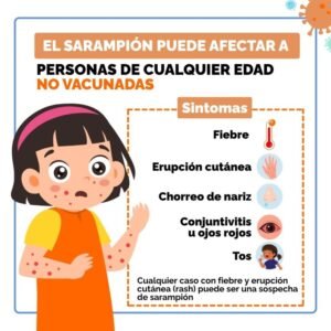 Confirman caso importado de sarampión en Santander