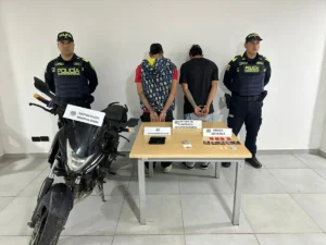 Captura de dos hombres que transportaban sustancias estupefacientes a Zapatoca.