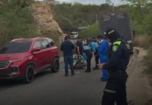 Accidente en la vía Zapatoca – Girón – Bucaramanga a la altura del sector Nuevo Girón
